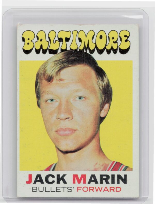 1971-72 Topps Jack Marin #112 Bullets