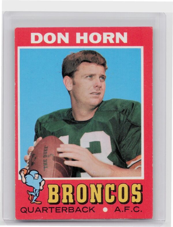 1971 Topps Don Horn #59 Broncos