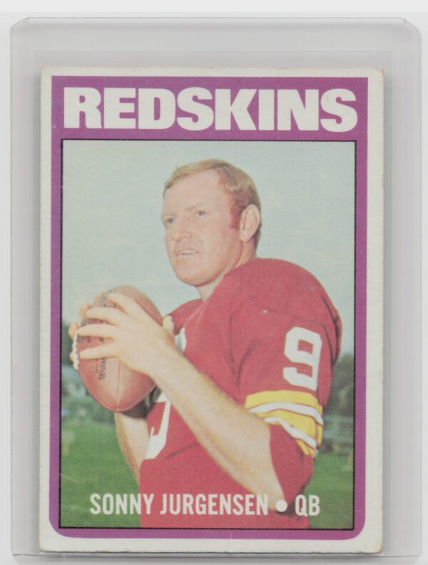 1972 Topps Sonny Jurgensen #195 Redskins