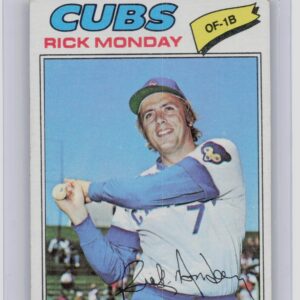 1977 Topps Rick Monday #360 Cubs