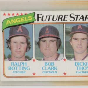 1980 Topps Angels Future Stars (Ralph Botting / Bob Clark / Dickie Thon) RC #663