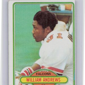 1980 Topps William Andrews RC #73 Falcons