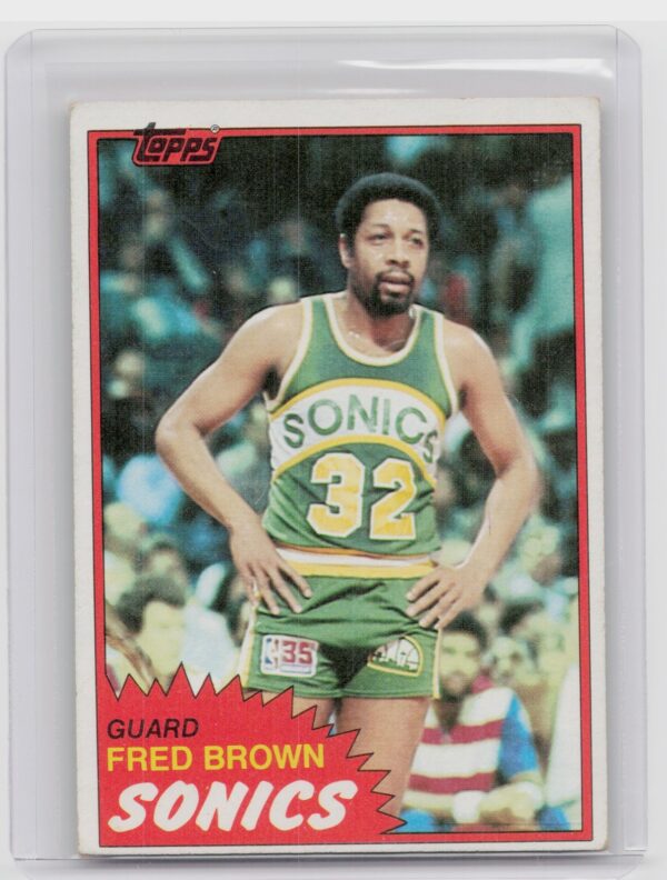 1981-82 Topps Fred Brown #43 SuperSonics