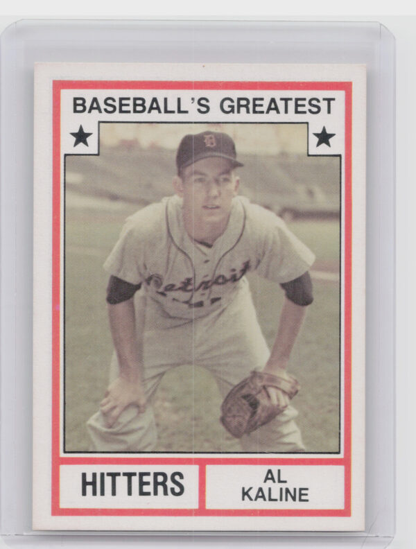 1982 TCMA Baseball's Greatest Hitters (White Back) Al Kaline #8 Tigers