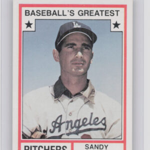 1982 TCMA Baseball's Greatest Pitchers (White Back) Sandy Koufax #8 Dodgers