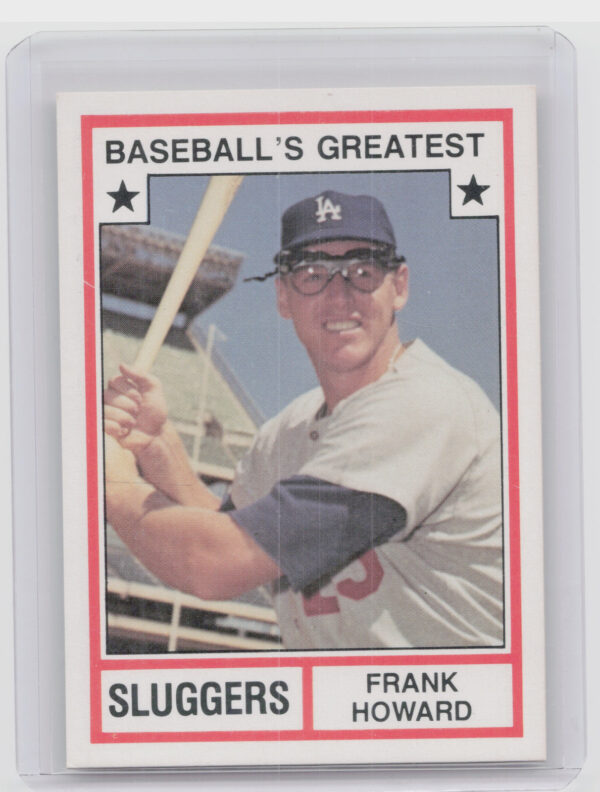 1982 TCMA Baseball's Greatest Sluggers (White Back) Frank Howard #10 Dodgers