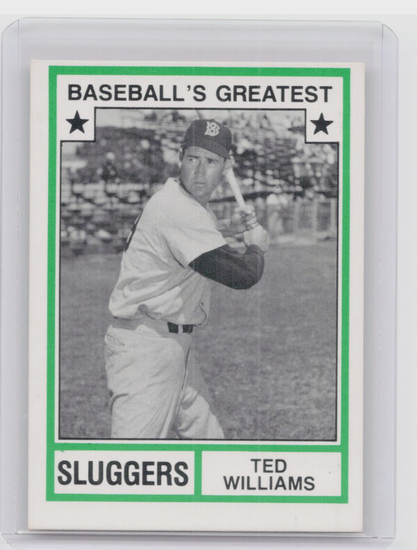 1982 TCMA Baseball's Greatest Sluggers (White Back) Ted Williams #22 Sox