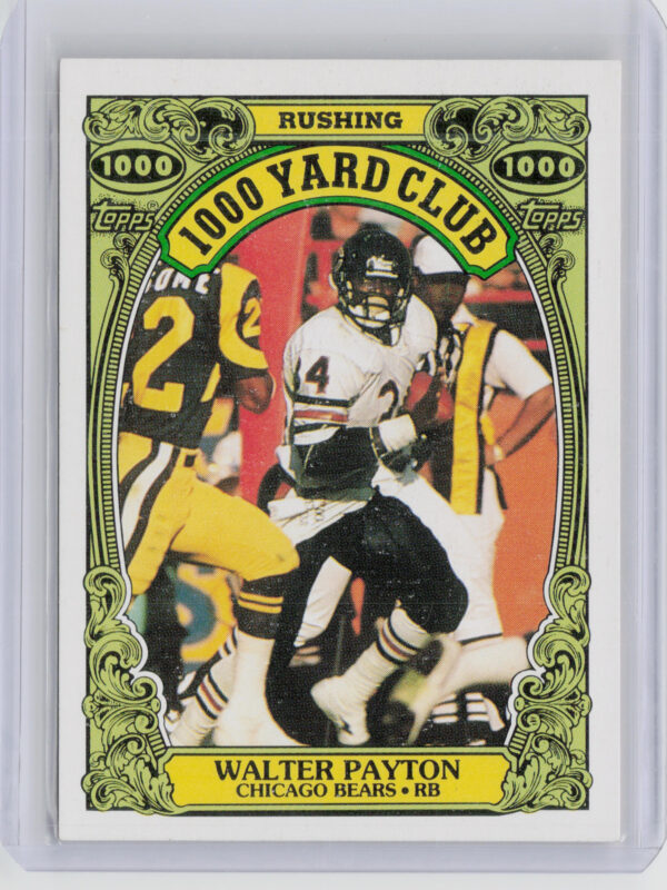 1986 Topps Walter Payton #3 Bears 1000 Yard Club