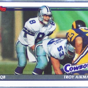 1991 Topps Troy Aikman #371 Cowboys