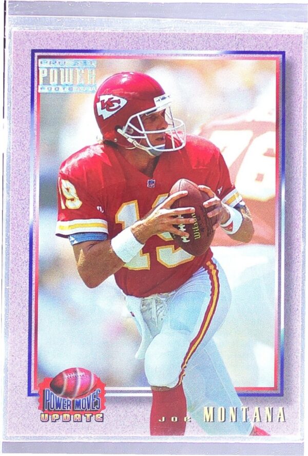 1993 Pro Set Power Update Joe Montana #PMUD10 Chiefs Power Moves
