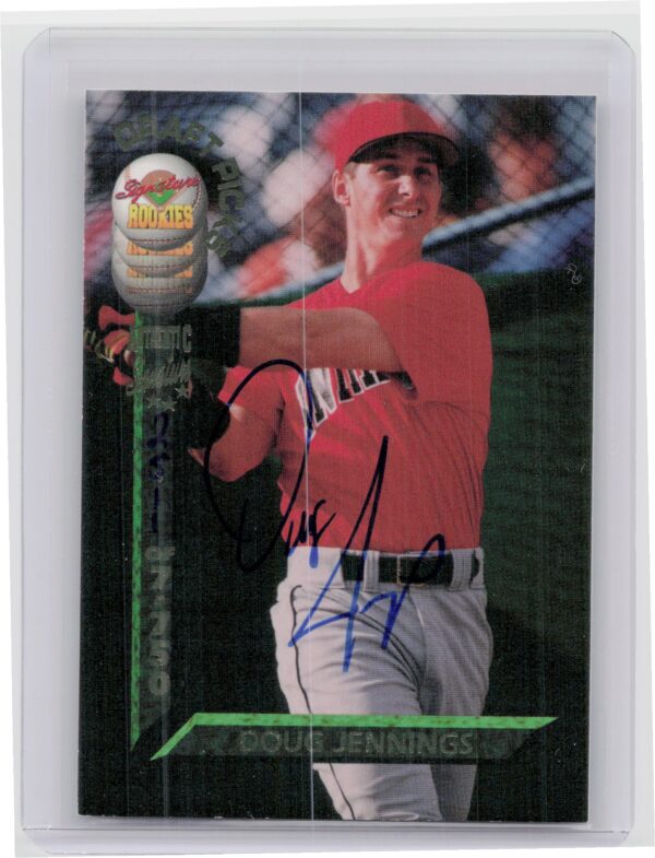 1994 Signature Rookies Draft Picks Doug Jennings AU SN7750 #95 Indians Signature