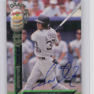 1994 Signature Rookies Draft Picks Jacob Cruz AU SN7750 #30 Giants Signatures