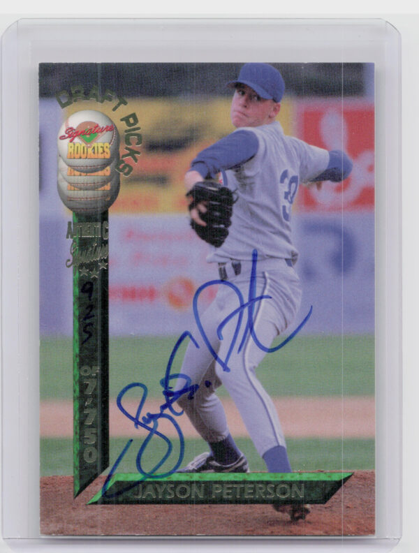 1994 Signature Rookies Draft Picks Jayson Peterson AU SN7750 #15 Cubs Signatures