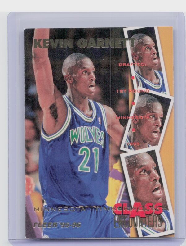 1995-96 Fleer Kevin Garnett #24 Timberwolves Class Encounters