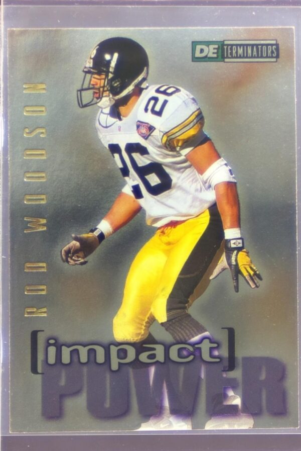 1995 SkyBox Impact Rod Woodson DETerminators #IP5 Steelers Impact Power
