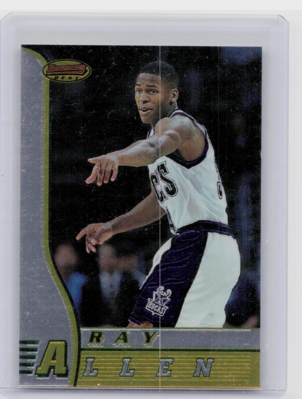 1996-97 Bowman's Best Ray Allen RC #R5 Bucks