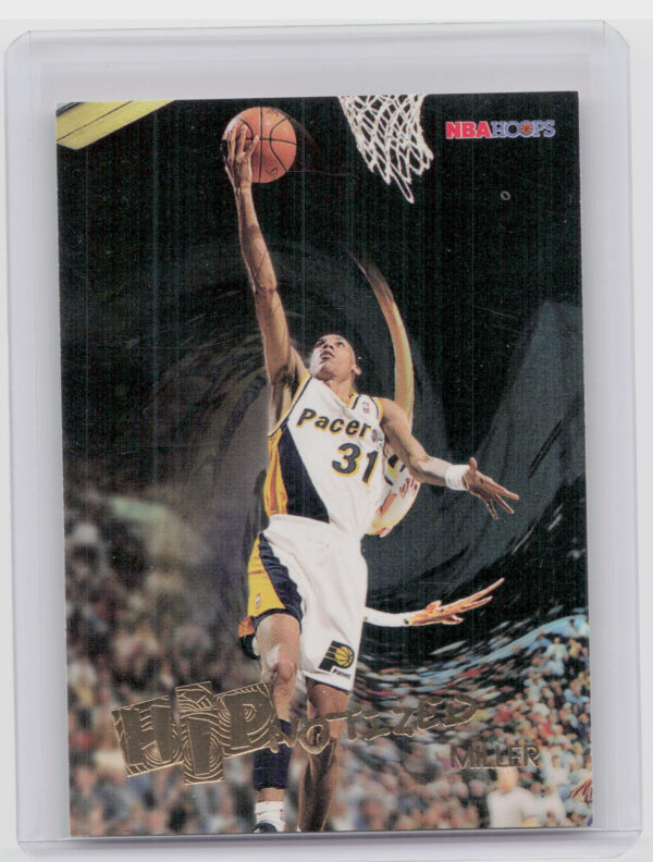 1996-97 Hoops Reggie Miller #H9 Pacers Hipnotized