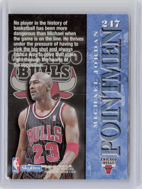 1996-97 SkyBox Premium Michael Jordan #247 Bulls - Image 3