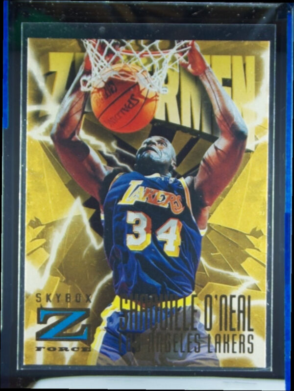 1996-97 SkyBox Z-Force Shaquille O'Neal #187 Lakers