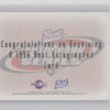 1996 Best Glendon Rusch #NNO Rocks Autographs - Image 3