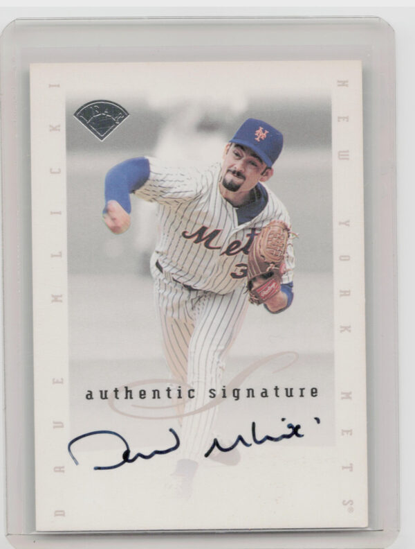 1996 Leaf Signature Series Dave Mlicki AU #NNO Mets Extended Series Autographs