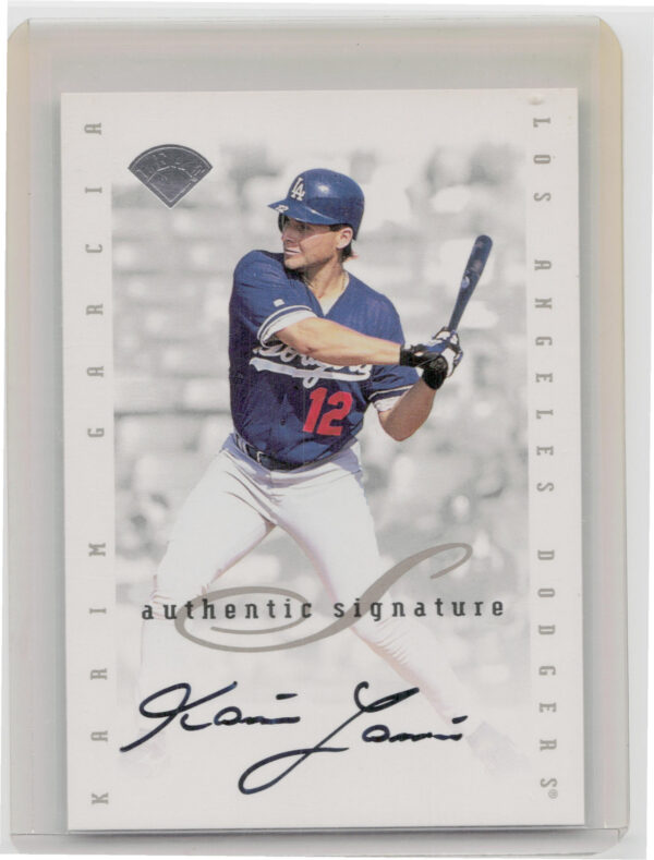 1996 Leaf Signature Series Karim Garcia AU #NNO Dodgers Extended Series Autograp