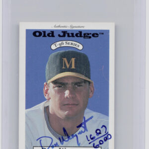 1996 Signature Rookies Old Judge Don Wengert AU SN6000 #36 Stars Signatures