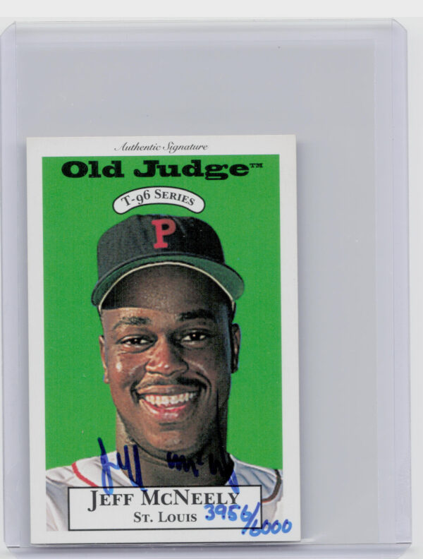 1996 Signature Rookies Old Judge Jeff McNeely AU SN6000 #20 Redbirds Signatures