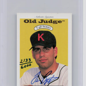 1996 Signature Rookies Old Judge Travis Baptist AU SN6000 #2 Chiefs Signatures