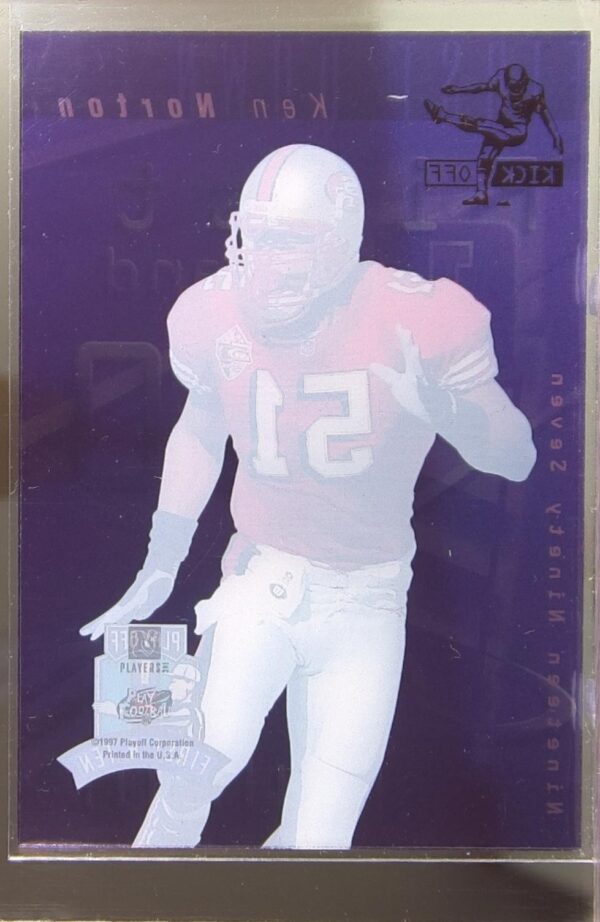 1997 Playoff First & Ten Ken Norton Kickoff #K233 49ers - Image 3