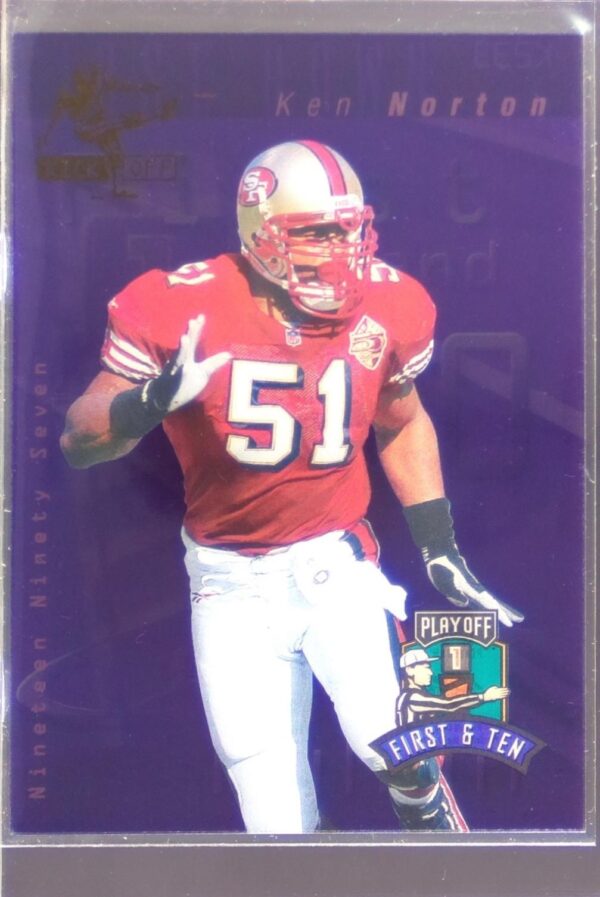 1997 Playoff First & Ten Ken Norton Kickoff #K233 49ers