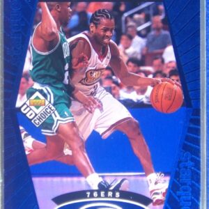 1998-99 UD Choice Allen Iverson #SQ20 76ers StarQuest Blue