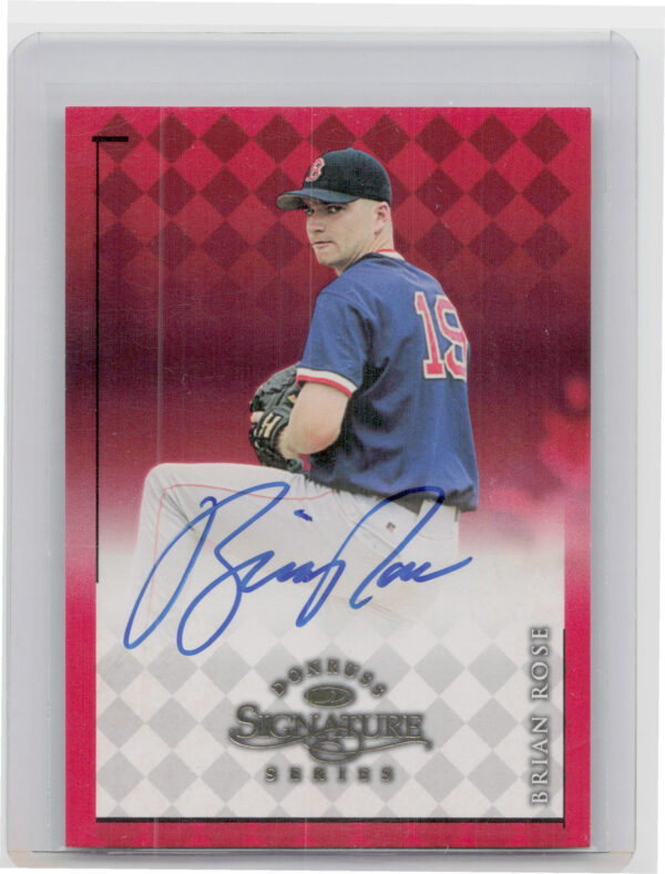 1998 Donruss Signature Brian Rose AU #NNO Sox Signature Series Autographs