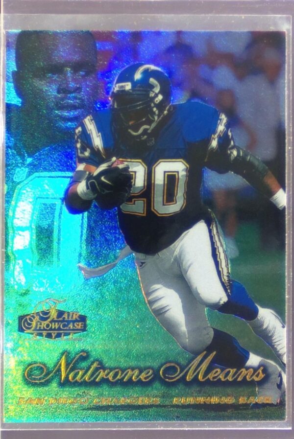 1998 Flair Showcase Natrone Means Flair Showcase Row 2 (Style) #63 Chargers