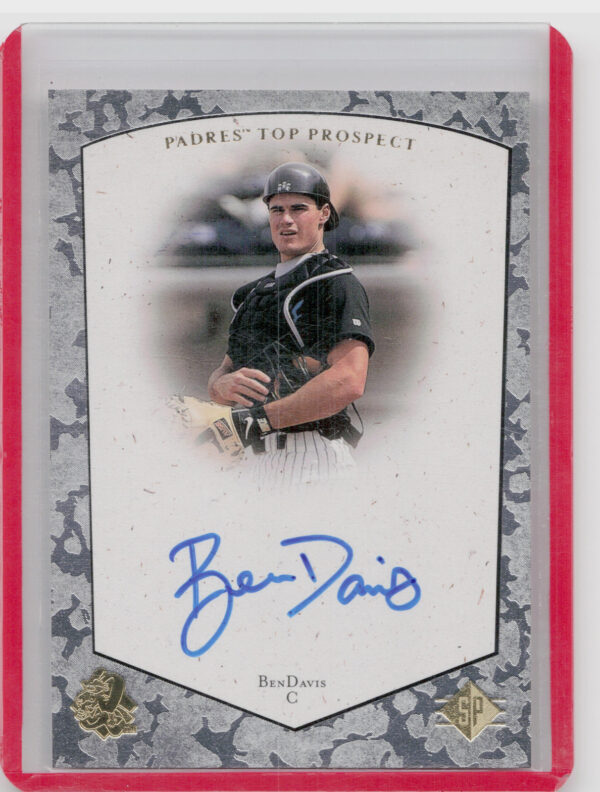 1998 SP Top Prospects Ben Davis AU #BD Quakes Autographs