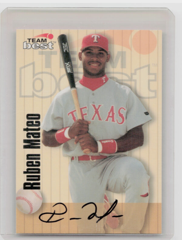 1998 Team Best Ruben Mateo AU #NNO Rangers Autographs Signature Series