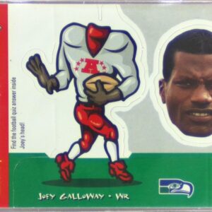 1998 UD Choice Joey Galloway #M27 Seahawks Mini Bobbing Head