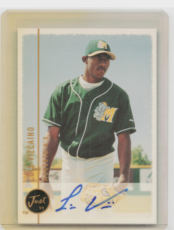 1999 Just Luis Vizcaino AU #NNO A's Autographs