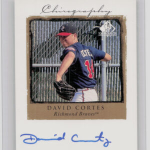 1999 SP Top Prospects David Cortes AU #DC Braves Chirography