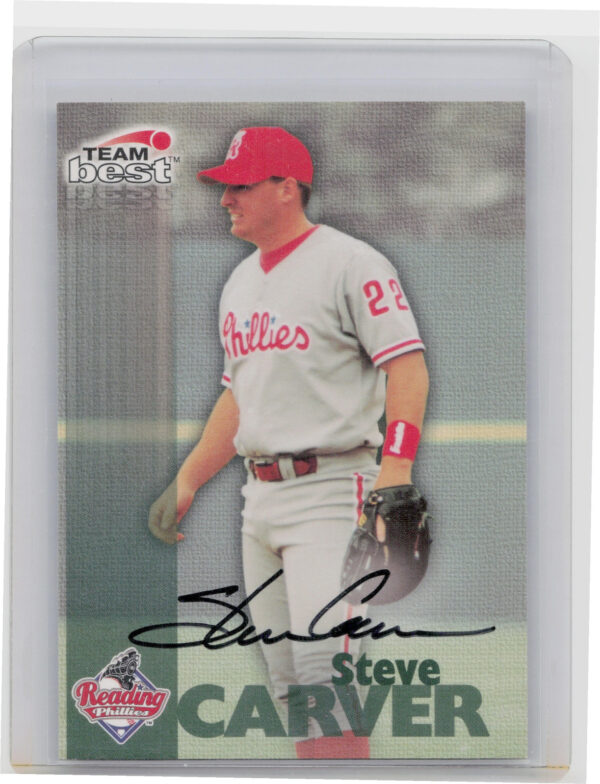 1999 Team Best Rookie Steve Carver AU #NNO Phillies Autographs