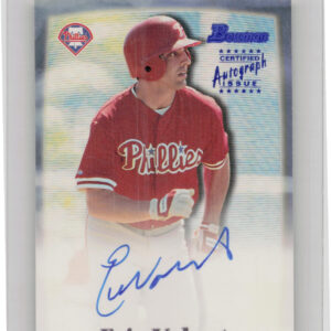 2000 Bowman Eric Valent AU #EV Phillies Autographs