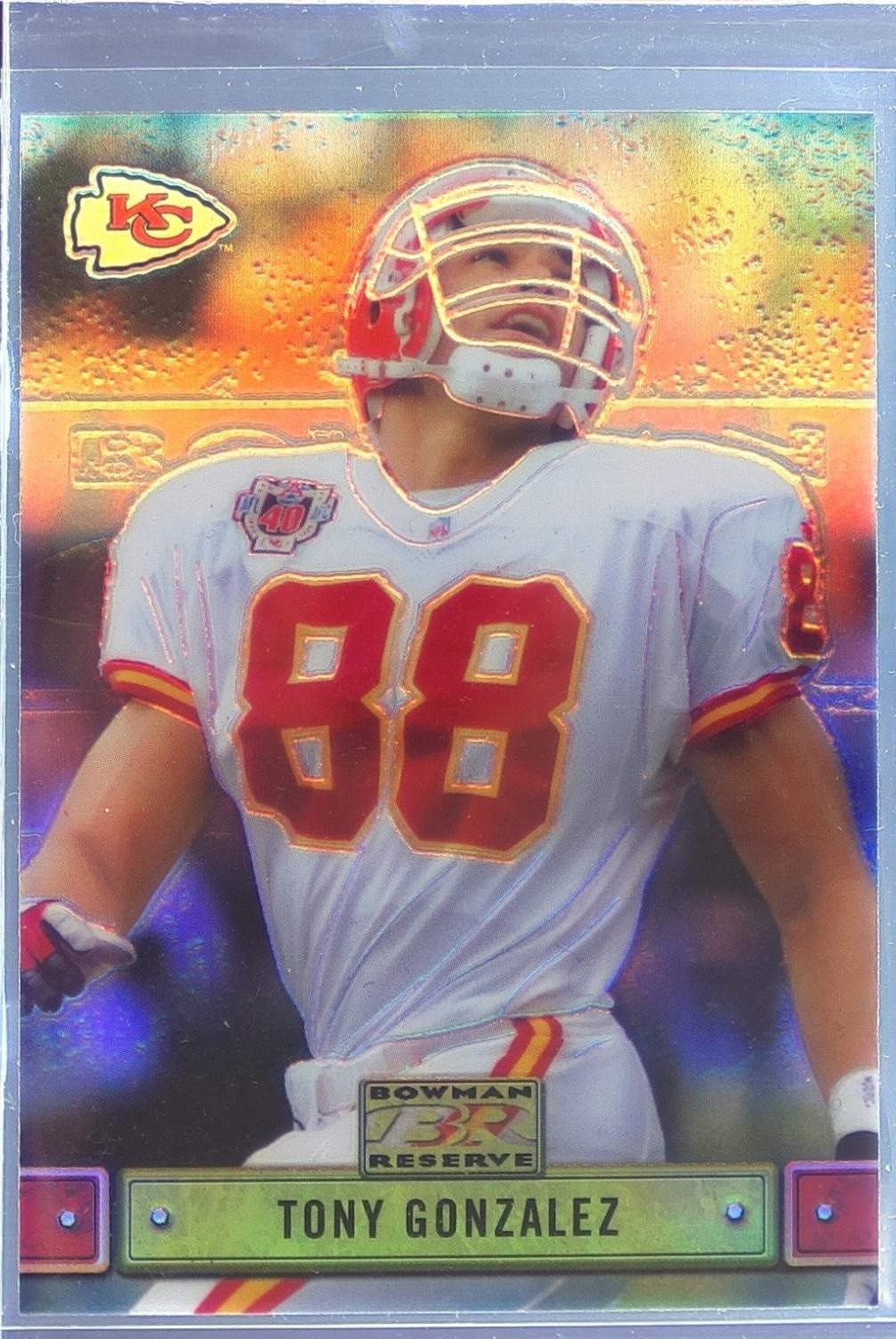 2000 Bowman Reserve Tony Gonzalez #76 Chiefs