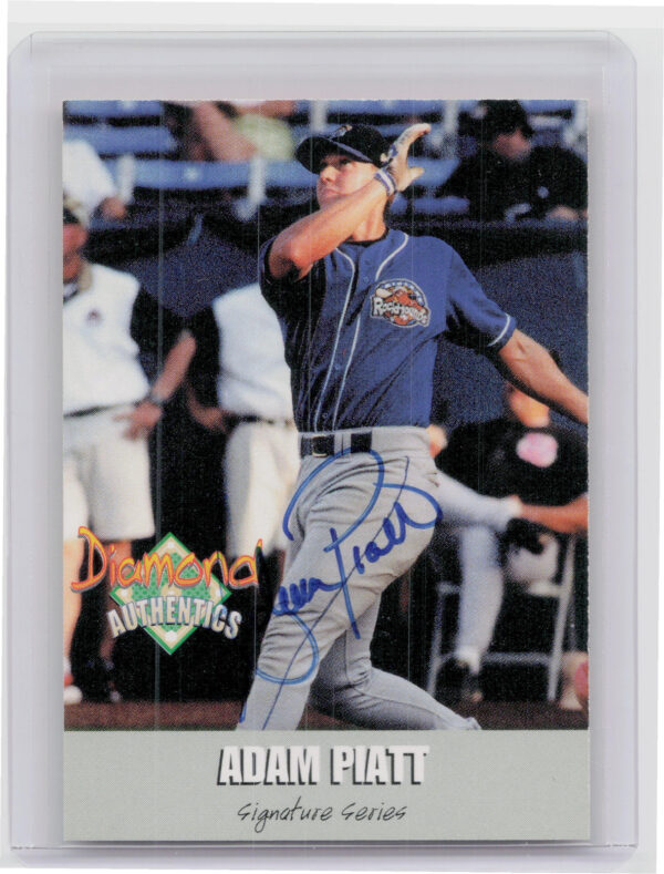 2000 Diamond Authentics Autographs Adam Piatt AU SN500 #TC3 RockHounds Triple Cr