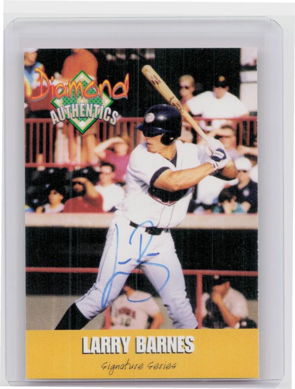 2000 Diamond Authentics Autographs Larry Barnes AU SN3250 #8 SeaWolves