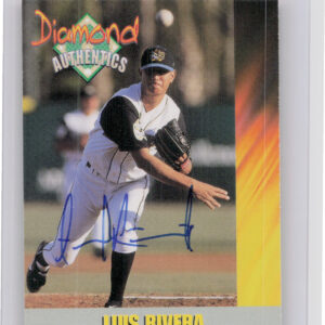 2000 Diamond Authentics Autographs Luis Rivera AU SN1250 #MS2 Pelicans