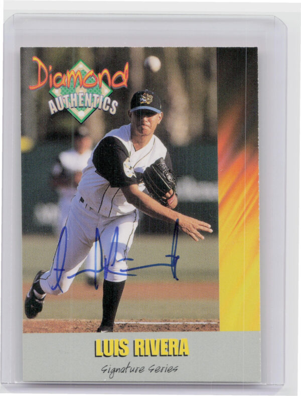 2000 Diamond Authentics Autographs Luis Rivera AU SN1250 #MS2 Pelicans