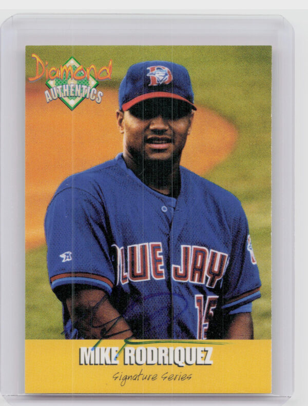2000 Diamond Authentics Autographs Mike Rodriquez AU SN3250 #6 Jays