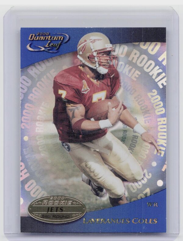 2000 Quantum Leaf Laveranues Coles RC #331 Jets