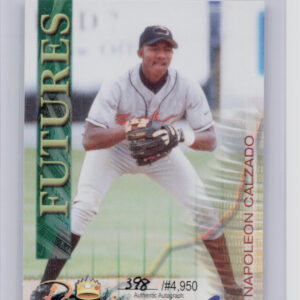 2000 Royal Rookies Futures Napoleon Calzado AU SN4950 #33 Shorebirds Autographs