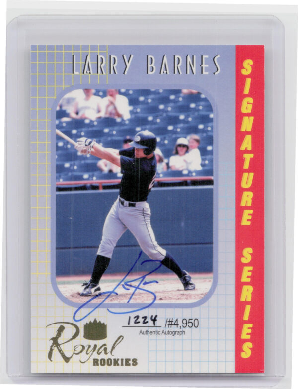 2000 Royal Rookies Larry Barnes AU SN4950 #19 Angels Autographs